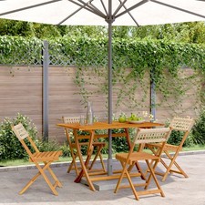 Gartenstuhl Klappbar Bistrostuhl Klappstuhl Stuhl Poly Rattan Massivholz vidaXL