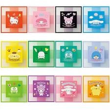 Sanrio Characters Clearsquare Coaster Bandai 3-Inch Collectible