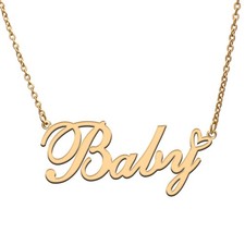 Baby Custom Personalized Name Necklace Pendant Necklace with Heart Customized Ne