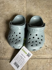 Crocs classic clog toddler slate grey size 8 Brand New