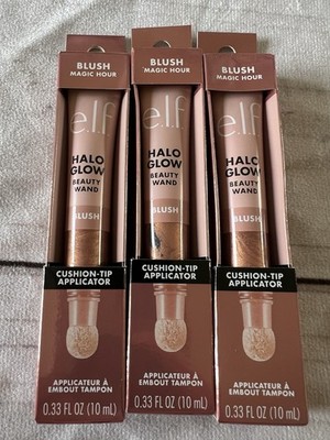 e.l.f. Cosmetics : HALO GLOW Beauty Wand BLUSH (Magic Hour) - LOT 3 x 0.33 OZ.