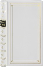 Spiral Bound Photo Album 300 Bi-Directional Memo 300 Pockets 4x6, White