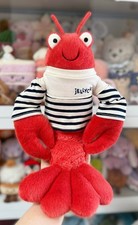 Jellycat Larry Lobster Sailor Plush Toy 11 Inch Unique Sea Life Collector's Item
