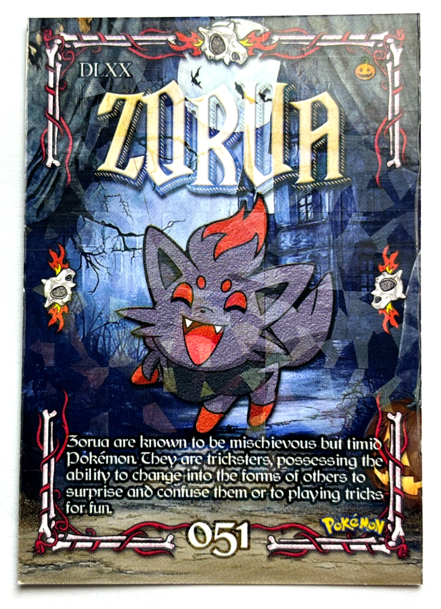 2025 POKEMON HALLOWEEN TRICK OR TREAT Prisma Card #051 ZORUA Peru