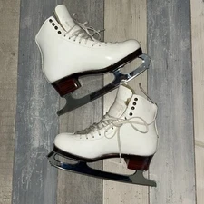 Women's custom Harlick Figure skates 6 7 with John Wilson Coronation Ace blades