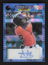 Aeverson Arteaga 2021 Pro Set Metal - 1989 Crystal Blue #/25 Auto #PA-AA1