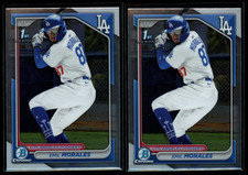 2024 1st Bowman Chrome ~ Emil Morales ~ Lot of 2 ~ #BCP-221 ~ Dodgers