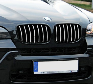 Baguette de calandre chromée BMW X5 accessoire calandre avant
