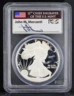 1994-P American Silver Eagle Mercanti Signed PCGS PR69DCAM