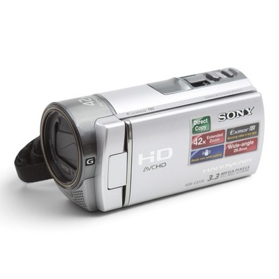 Sony Handycam HDR-CX130E HDR CX130 Camcorder Filmkamera Kamera silber