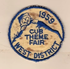 Cut Edge  Oldie - Mint - 1959 - Cub Theme Fair  West Dist.  glue