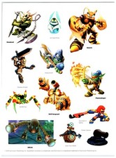 SKYLANDERS UNIVERSE CHARACTERS 8" x 11" Sticker Sheet Stickers M196 H