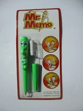 Novelty Pen From Mr. Memo In Blister Pack Fun Item Green Color
