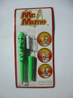 Novelty Pen From Mr. Memo In Blister Pack Fun Item Green Color - Image 1 of 4