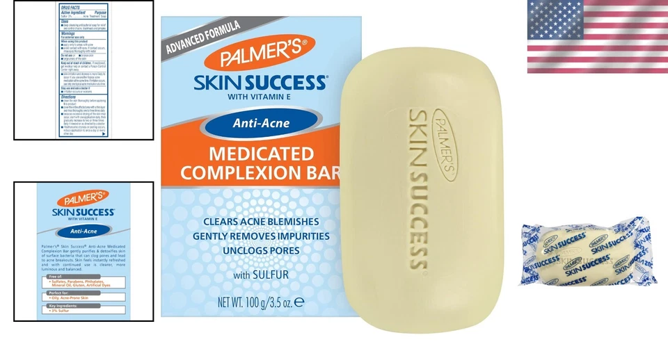 Barras de jabón natural para tez antiacné - coco y chocolate, 3,5 oz (paquete de 12) Foto 2 de 4