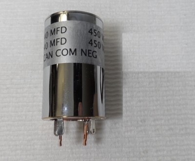 Collins PM-2 KWM-2 /2A Power Supply NEW Chassis mounted Capacitor 40/40 MFD 450V