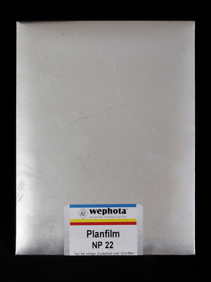 WEPHOTA NP 22   13x18cm   10 Blatt   S/W-Film   Planfilm   Abgelaufen!