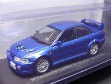 Mitsubishi Lancer Evolution 1999 1/43 Scale Box Mini Car Display Diecast Vol 272