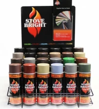 Stove Bright High Temperature Stove, Chimney & Fireplace Paint 12oz. Aerosol Can