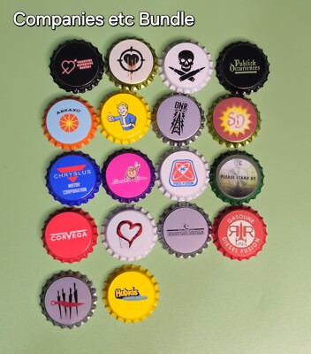 Fallout Inspired Companies Bottle Caps Nuka Cola Bundle Of 18 *Handmade*