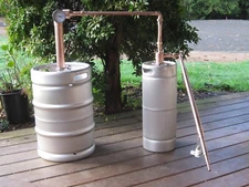 Beer Keg Kit 2 inch Copper Pipe Moonshine Pot Whiskey Still- Copper Parts Only