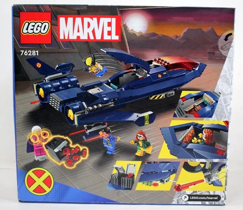 LEGO DISNEY MARVEL XMEN 97 X-JET 76281 PLANE CYCLOPS ROGUE WOLVERINE MAGNETO NIB - Image 2 of 4