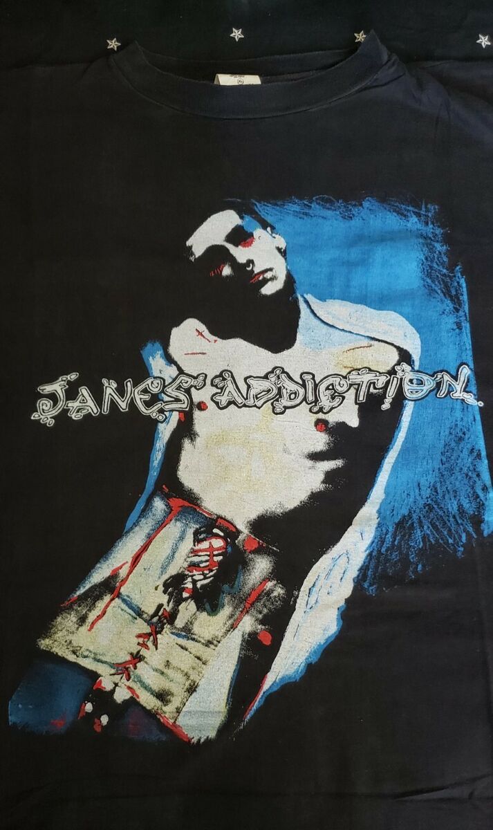 Jane's Addiction Rare Vintage 80s XXX Records T-shirt Size Jane's Addiction Rare Vintage 80s XXX Records T-shirt Size