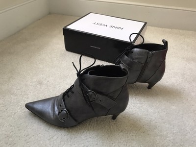 nine west kitten heel booties