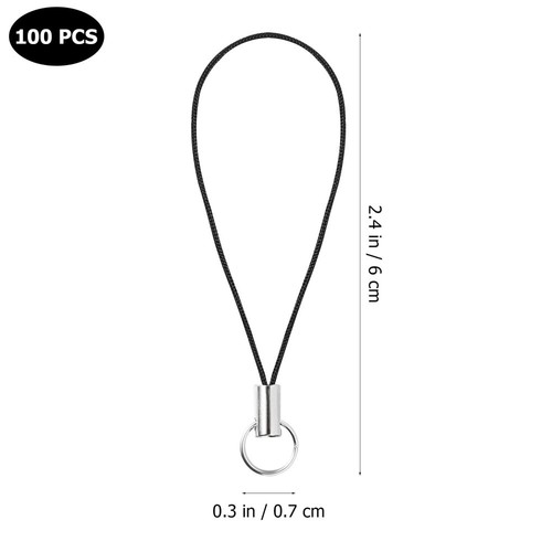 100 pièces lanière de téléphone sangle de téléphone portable sangle de téléphone portable charme de téléphone cordon - Photo 7 sur 12