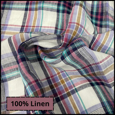 100 italian flax linen fabric lot by the yard sewing clothing for embroidery AB