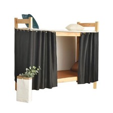 Teanea Bottom Bunk Bed Blackout Curtains Canopy Single Size Twin Size, 2 Pane...
