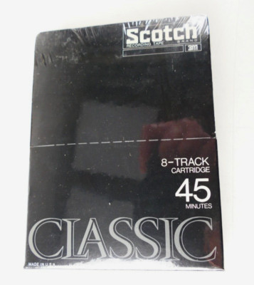 Scotch CL-8T-45 8 Spur Kassette 8-Track Cartridge Classic NOS neu Silberling 1