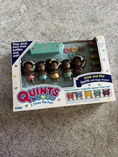1989 Tyco Quints 5 Tiny Baby Doll Set Mint In Box African American 