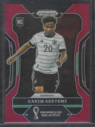 KARIM ADEYEMI 2021-22 PANINI PRIZM WORLD CUP RED PRIZM ROOKIE RC #D 194/399