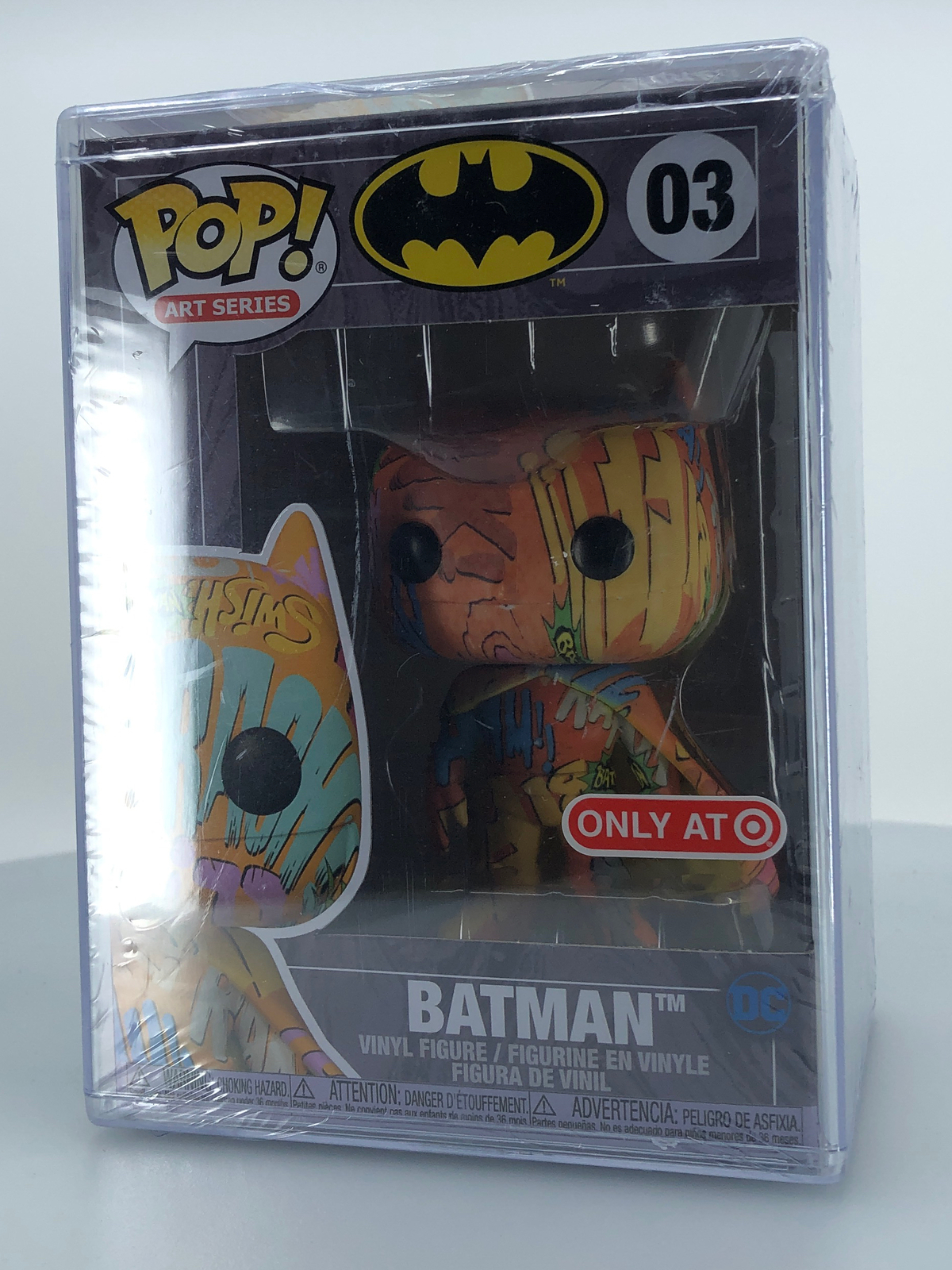 Funko Pop! Heroes Dc Comics Art Series Batman #3 Vinyl Figure Damaged