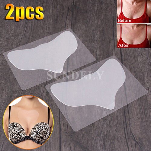 2pcs Silicone Antiwrinkle Chest Pad Breast Pad Pillow Bra Cleavage Ageing UK eBay