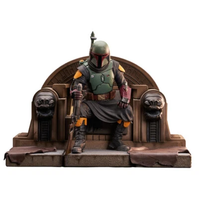 Gentle Giant - Star Wars - Boba Fett On Throne Premier Collection 1/7 - The Book - Photo 1/3