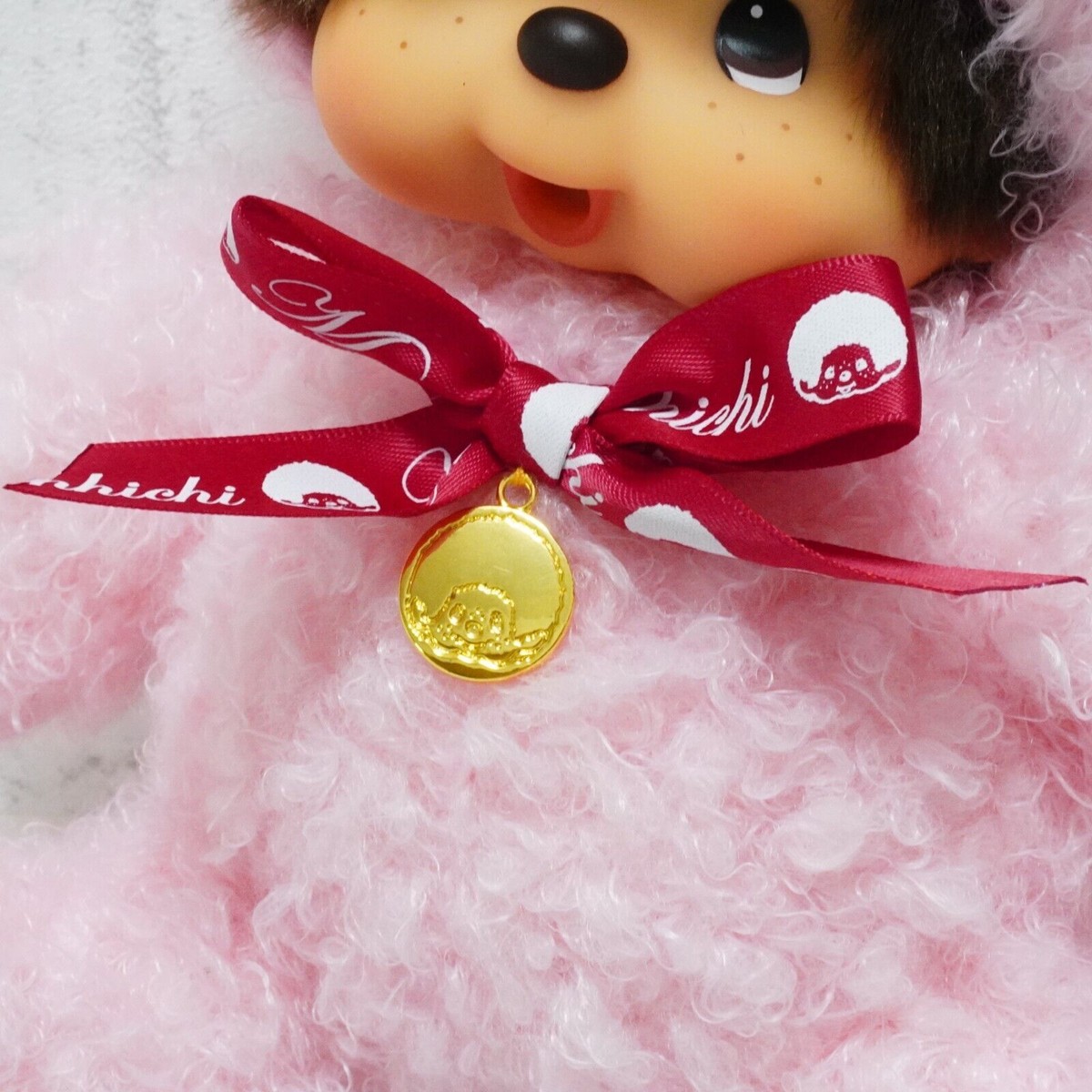 Monchhichi Pink fluffy Teddy Bear Costume Plush doll Toy Monchhichi Pink fluffy Teddy Bear Costume Plush doll Toy