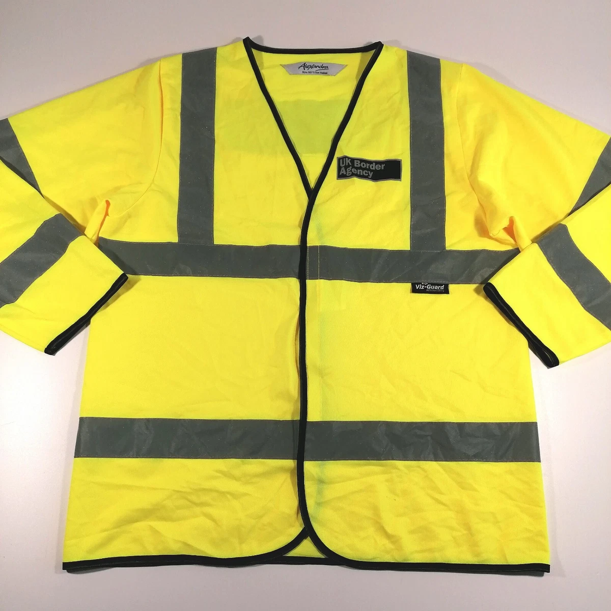 Genuine UK Border Agency Reflective Marker Long Sleeve Over Jacket size M  Jerkin | eBay