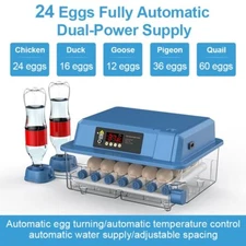 24 Intelligent Incubator Duck Goose Incubator Pigeon Rudin Chicken Incubator