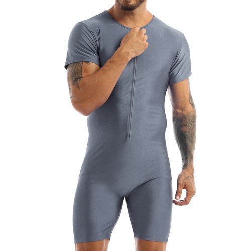 Camicia uomo sottomaglie body bottoni a pressione all'uncinetto pezzo unico body sexy - Foto 40 di 68