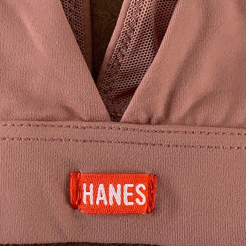 Hanes Women's Small D/DD Mauve Authentic Triangle Pullover Bralette DHY203 NWT - 第 5/7 張圖片