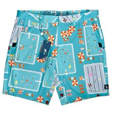 William Murray Fish Outta Water Hazard Shorts Men's Size 34 NWT