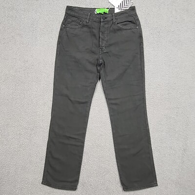 Sandrine Rose Pants Womens 27 Charbon Virgin Label High Rise Cropped Straight