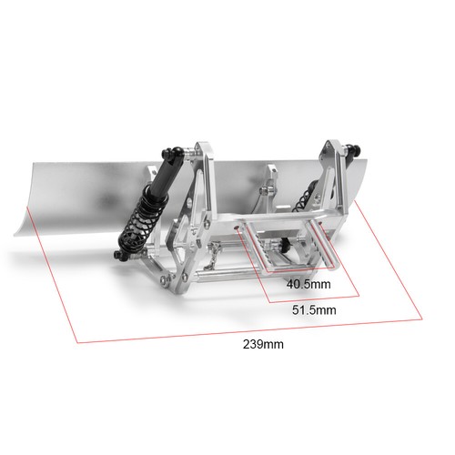Alloy Snow Shovel Plow Blade For TRX4 SCX10 SCX10lI 1/10 RC Crawler -US - Picture 11 of 12