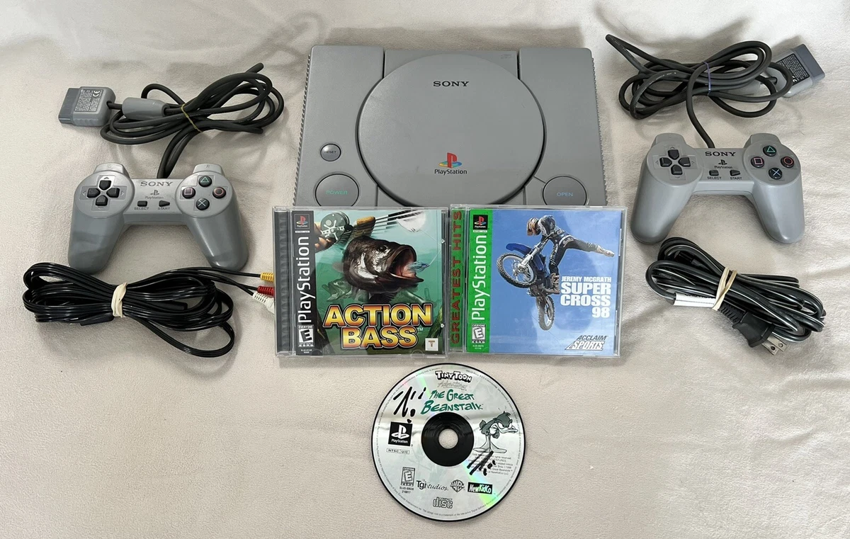 Original Sony Playstation 1 Consoles with Controler Power Cord