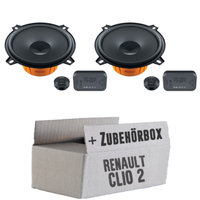 Renault Clio 2 Front Heck - Hertz 13Cm Lautsprecher TüR Vorne Hinten - Einbauset