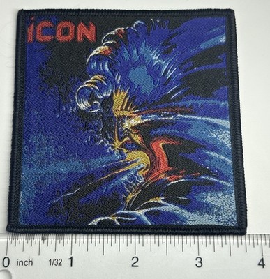 Icon Black border woven patch