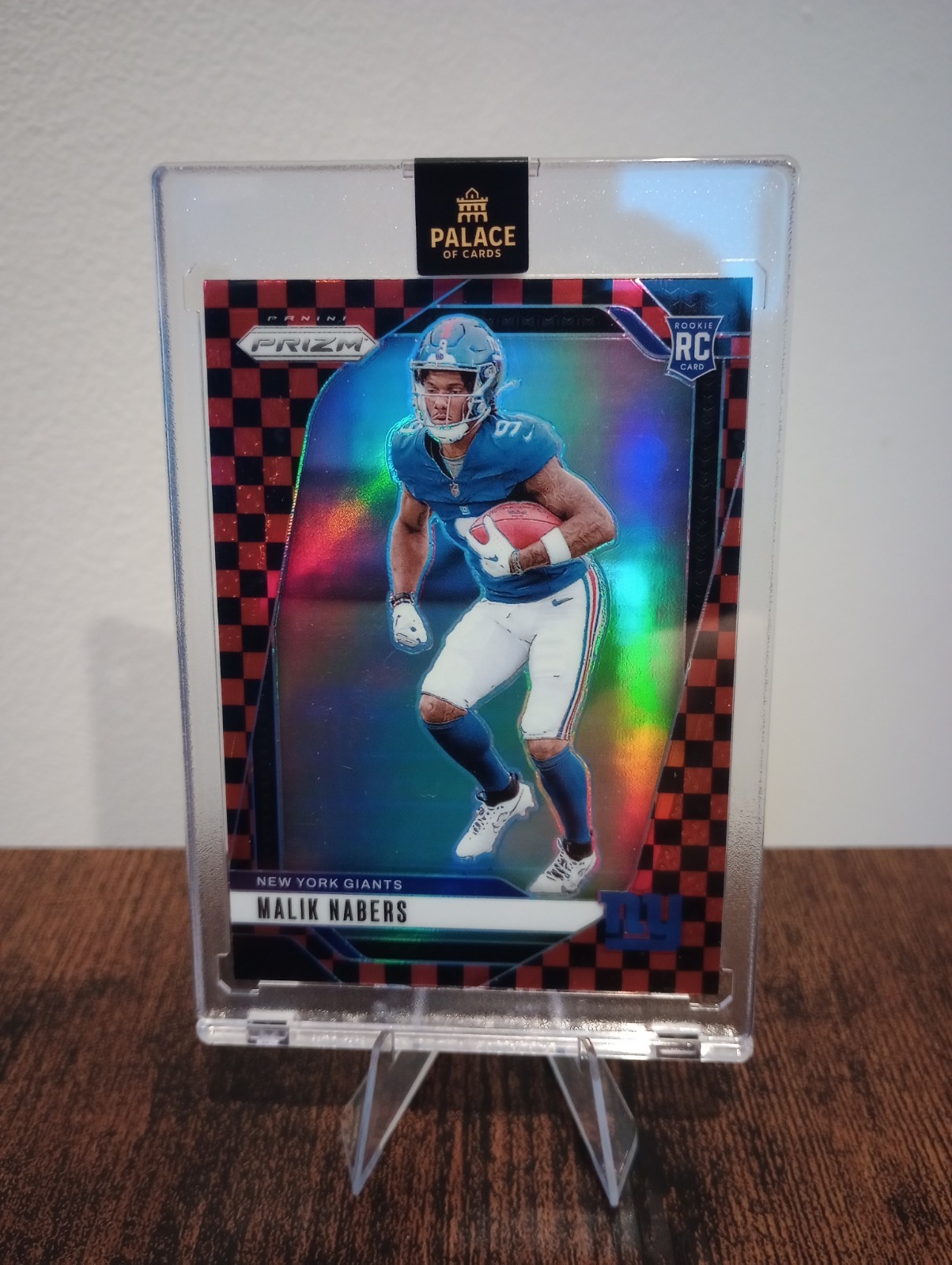 2024 Malik Nabers Prizm Red And Black Checkerboard RC Rookie #370 SSP Case Hit