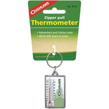 Coghlan's Zipper Pull Thermometer Keychain, Windchill Chart Survival Camping Aid